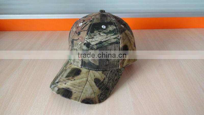 high quality fashion 6 panel camouflage baseball hat