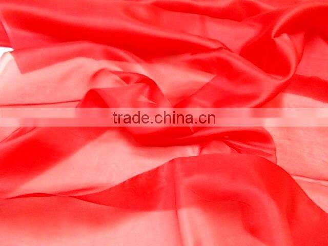 Indian silk organza fabric, 100% silk, platinium