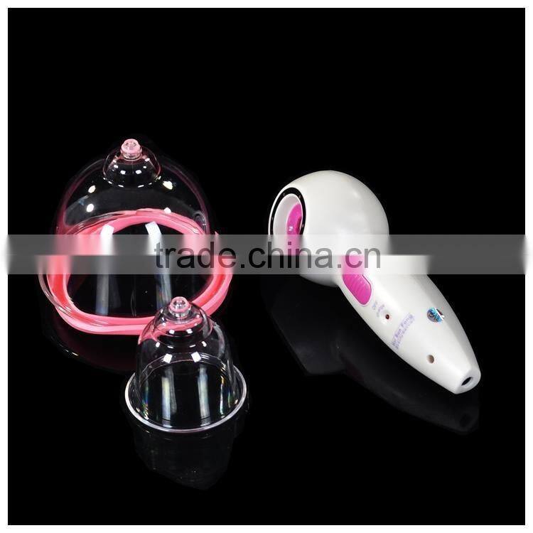 Mini handheld cupping suction breast enlargement vibrating massager bra