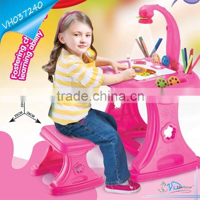 Kids New Products 2016 Drawing Projection Toy Table 4 in 1