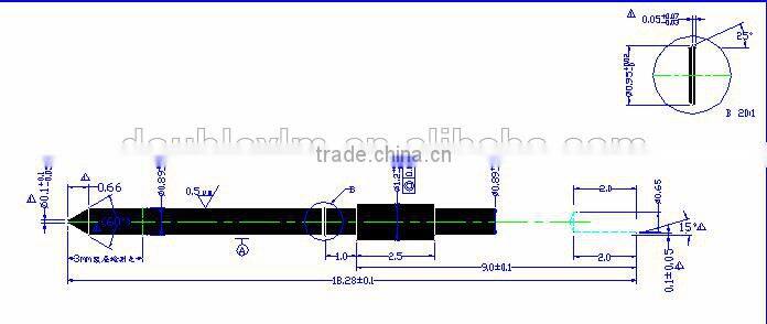 Electronic connector pin terminal