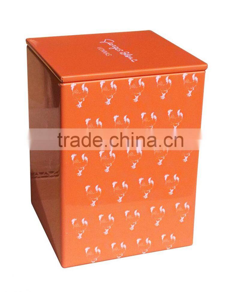 offset printing square tin box