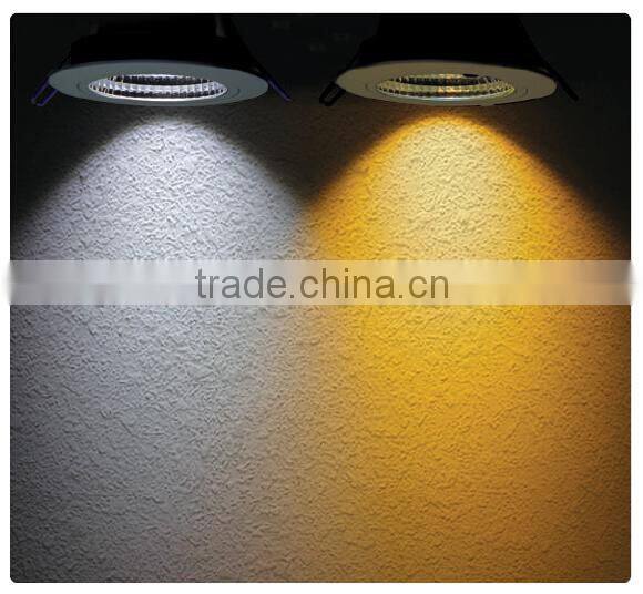 Dimmable 15w led gimable downlight led celling light