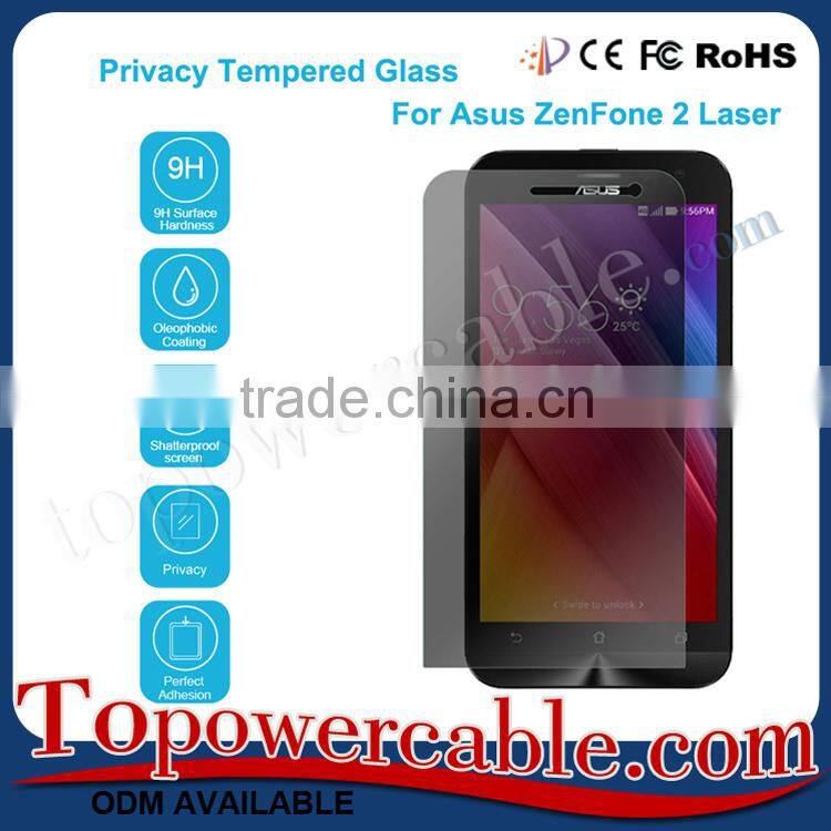 Privacy Glass Phone Screen Protectors That Hide Screen For Asus ZenFone 2 Laser ZE500KL Smartphones