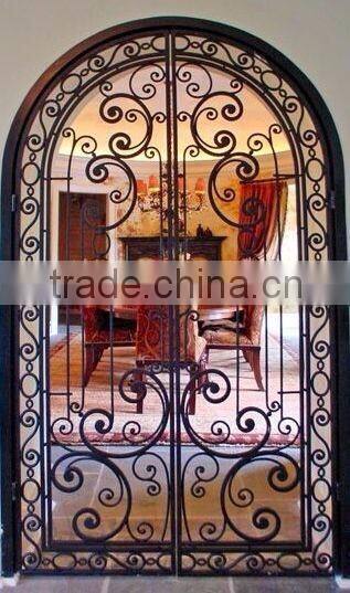 wrought iron decorative wine cellar door,customized size,hand-forged door