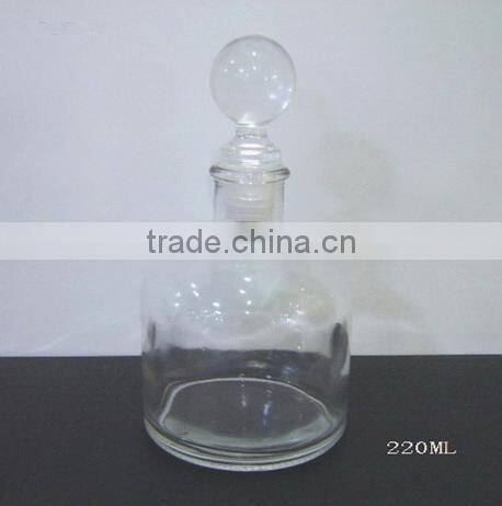 220ml aroma reed diffuser clear glass bottle