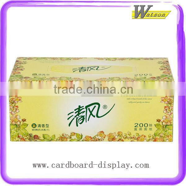 Simple Custom Printed Folding Paper Tissue Box