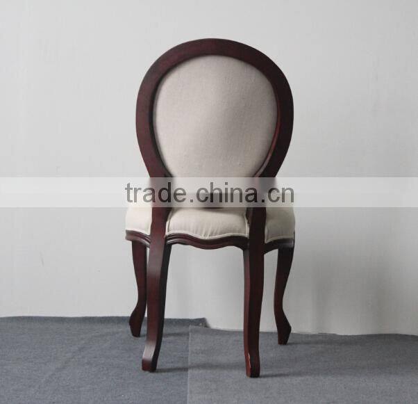 louis round back wooden ghost chair