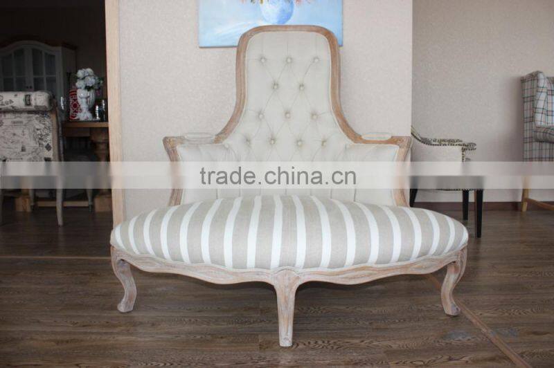 Classic high-grade brown wooden sofa design for 1 seat