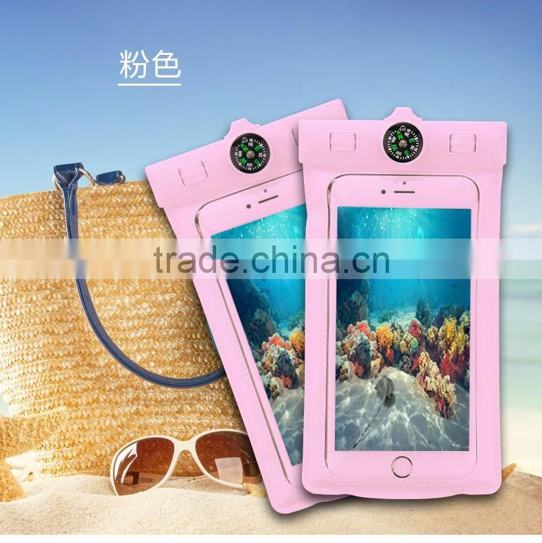 JOYROOM New High Quality PVC Mobile phone waterproof bag High density compass design 20m waterproof bag for mobile phone