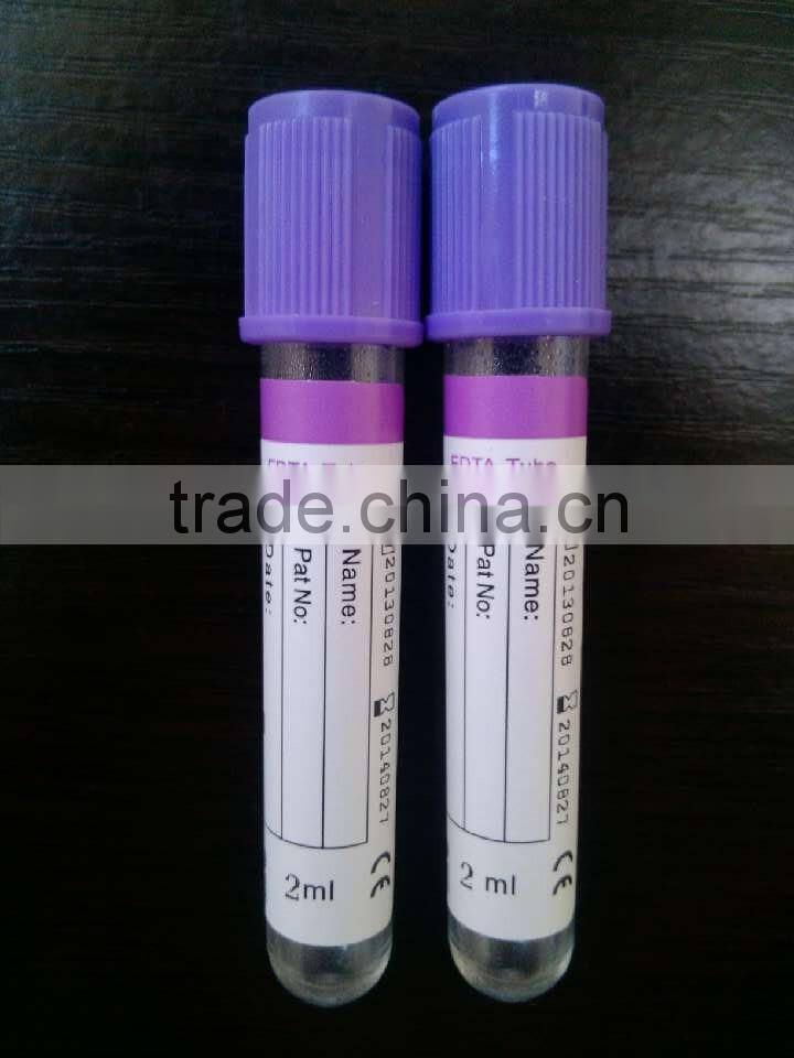 Disposable Vacutainer blood edta tube(CE,ISO approved)