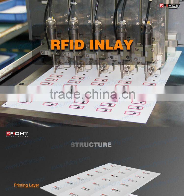 White or transparent rfid inlay rfid prelam with completely flat finish