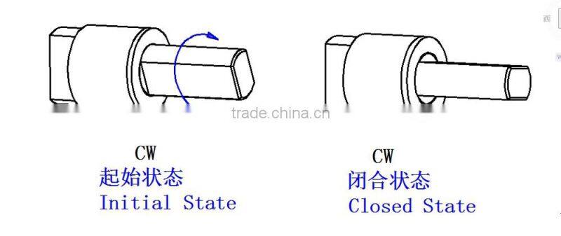 Soft closing rotary damper for toilet seat EBO-002