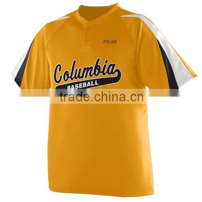 Two button placket Products baseball jerseys wholesale with two button baseball jersey