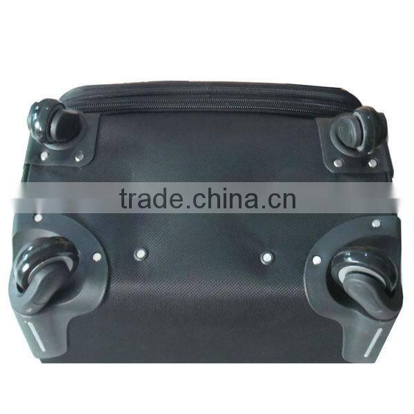 2013 3pcs eva business vintage fashion retro black eminent travel trolley luggage with four wheels