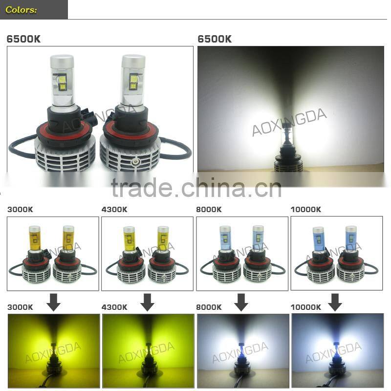 Newest G6 h13 led headlight fanless car led headlight H13 all in one led headlights