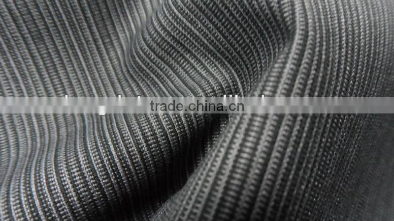 Egypt style luxury black and white striped polyester fabric