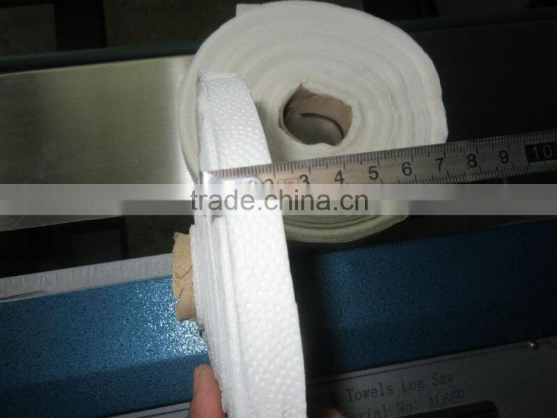 Single channel maxi roll log saw tissue paper cutting machine