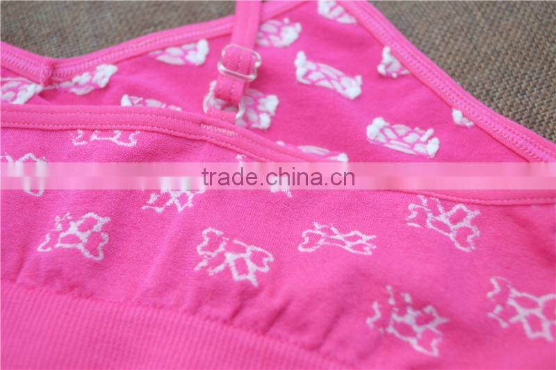 Pep hot cami seamless bra tops underwear for girls sports crop top