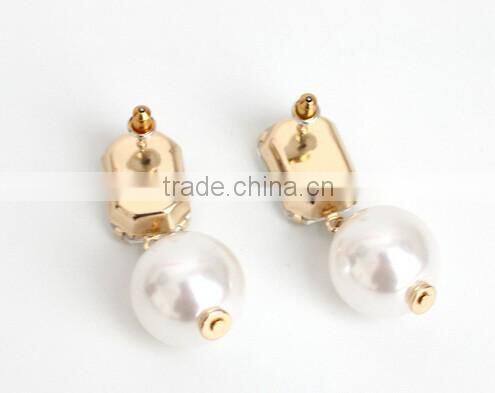 NEW style SW16604 rhinestone pearl earring stud/