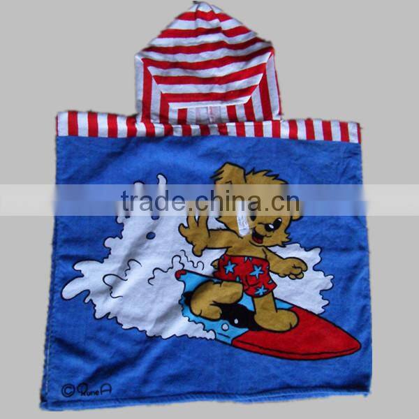 printing poncho beach towel kids poncho towel poncho hooded towel