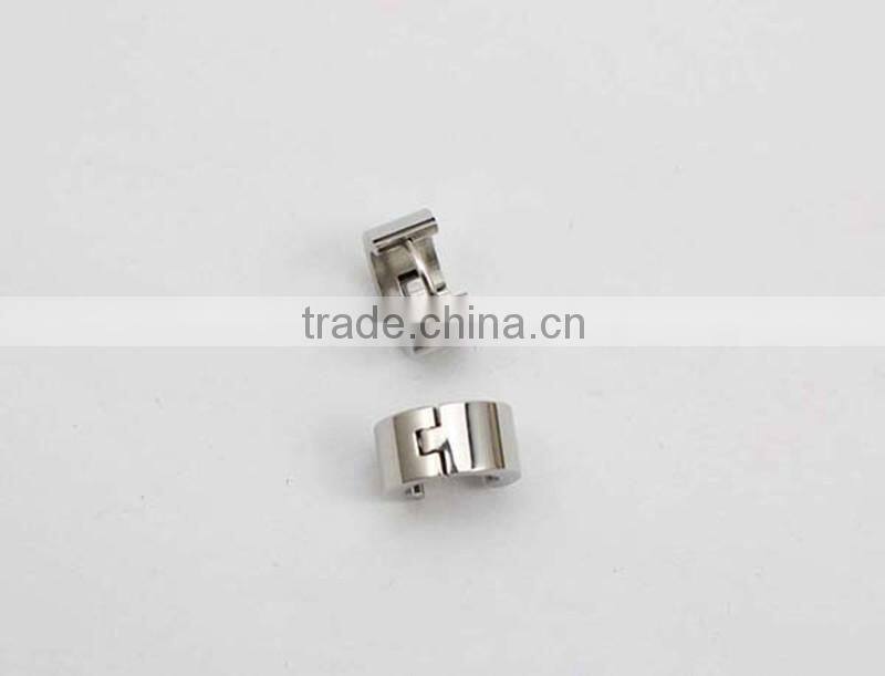 Top Quality 15*15mm Silver Stainless Steel Fashion Stud Earrings