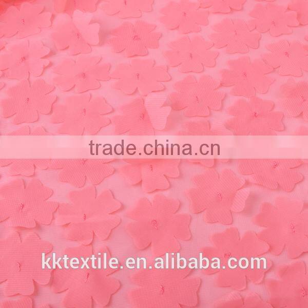 2015 latest design flower patterns chiffon embroidery french lace