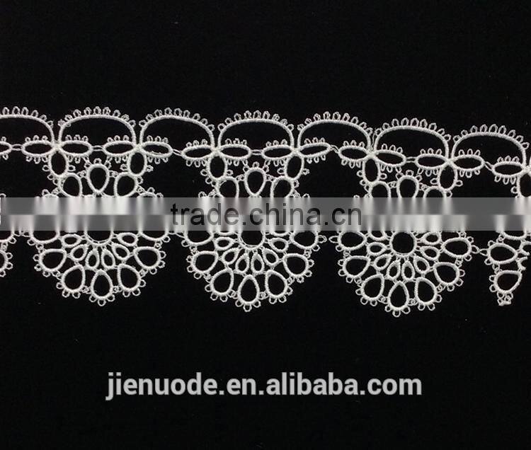 New Arrival Latest Design Fashion Handmade Embroidered French Lace Trimmings