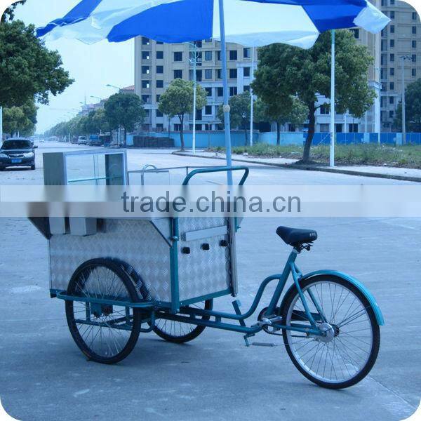 2013 Hot Selling Stainless Steel Hot Dog Sales Cart Bike Trailer in Street XR-HD110 B