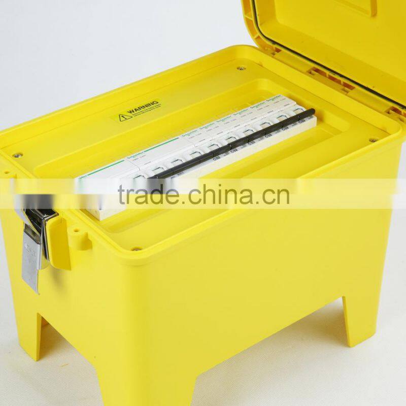 24 way mobile types of IP97 waterproof box with plug&socket or power electrical junction box price
