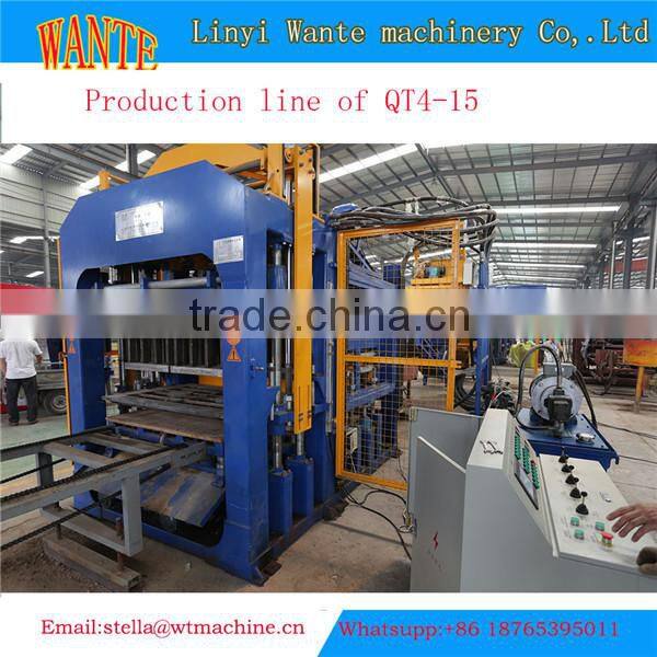 QT4-15 concrete brick plant in india construction tools equipment