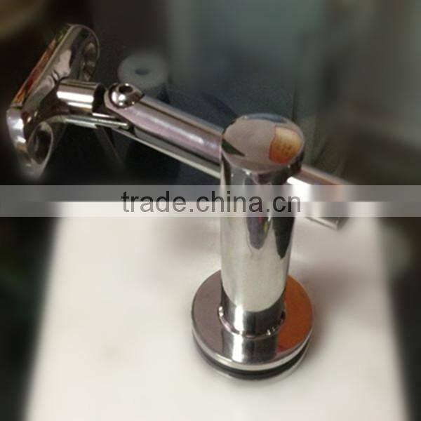 China manufacturer balcony glass mount top handrail bracket flexible