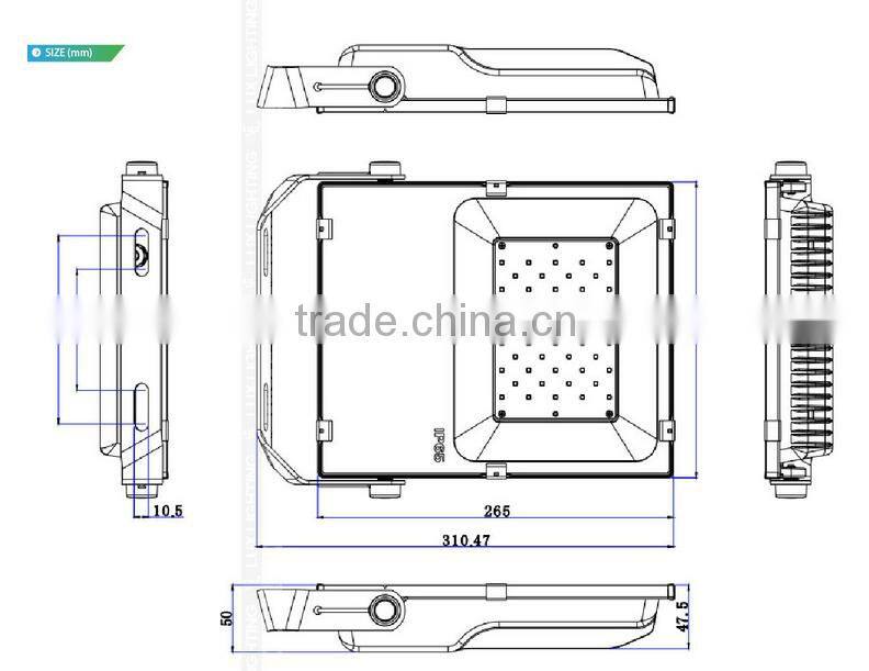 5 years warranty outdoor high lumens smd 20w 50w led flood light