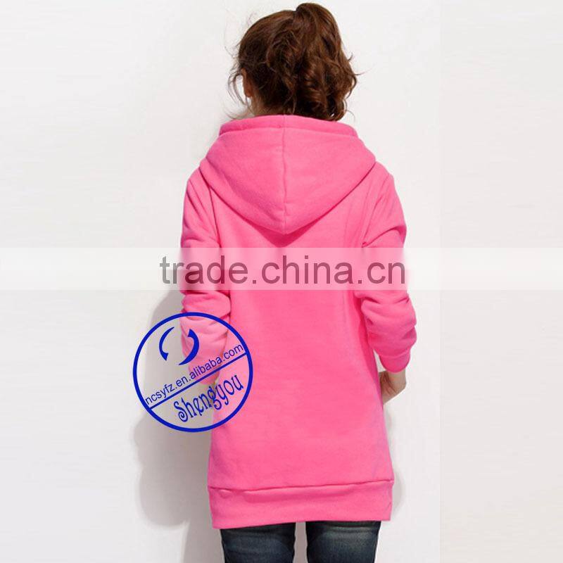 China factory custom wholesale pullover extra long hoodies