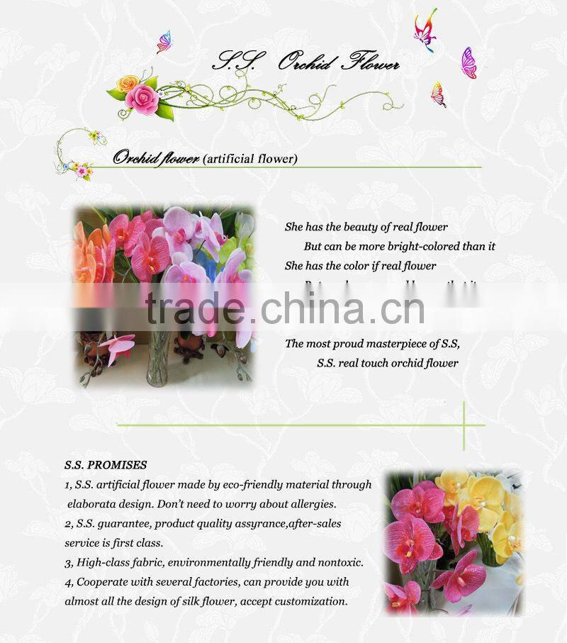 wholesale PU artificial phalaenopsis orchid