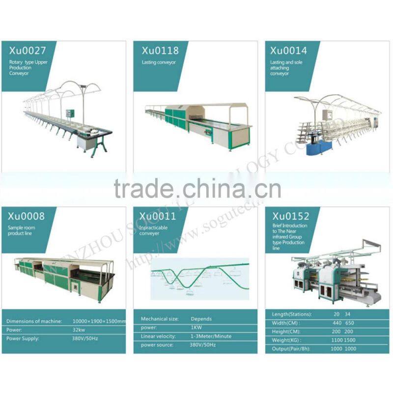 Over 20 years experience Sole Sticking Attaching timing belt production line,textile production line,automatic production line