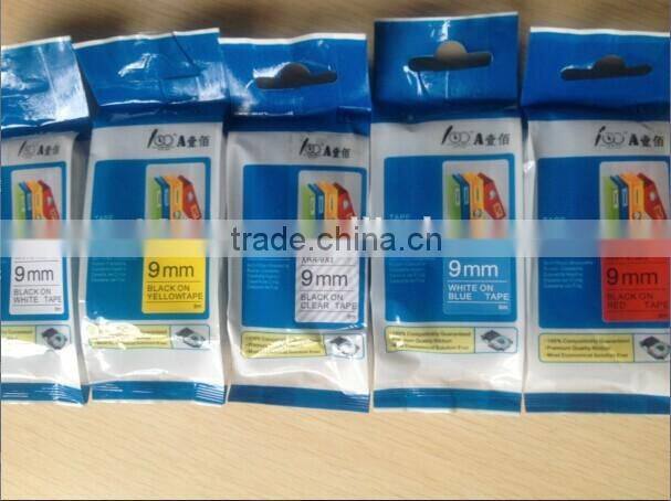 EZ Label Printer Tape Cartridge XR-18X1 Black on Clear be used for casio printer KL-780 KL-60