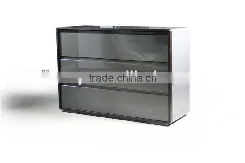 High glossy 3 drawer cabinet (SM-W15)