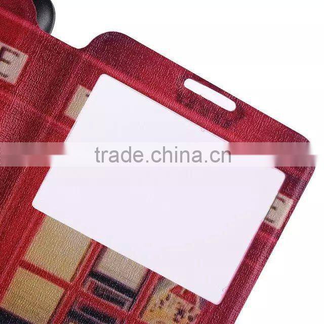 PU Plastic Printed Back Cell Phone Case For SONY E4