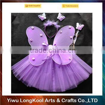 2016 New arrval wholesale girls party fairy butterfly wings costume