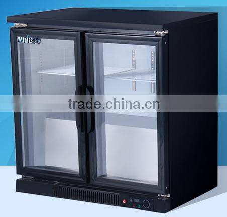 New desigh mini commercial glass door beverage display fridge