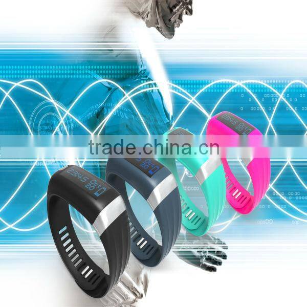 Waterproof IOS and Android compatible calorie pedometer sleep watch