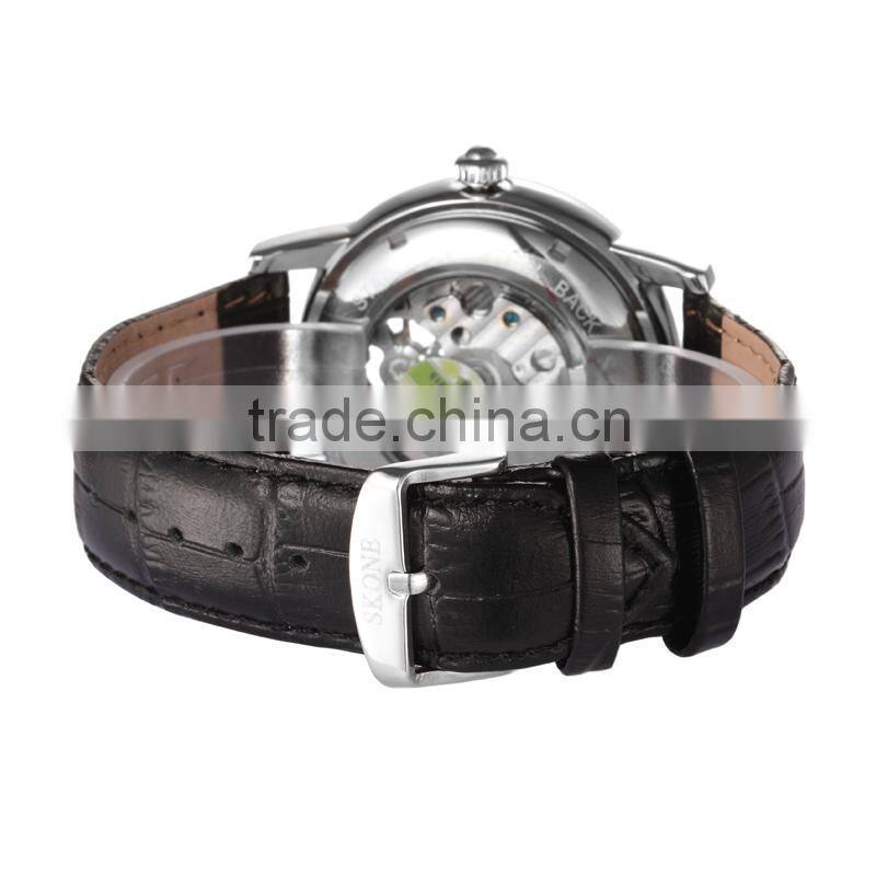 Best Design Fashion Genuine Leather Automatic Mechanical Japan Movt Quartz Watch