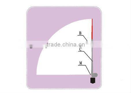 TX60TD Single Arm Wiper Assembly, Light Duty wiper assembly for engineer cars, agriculture equipment