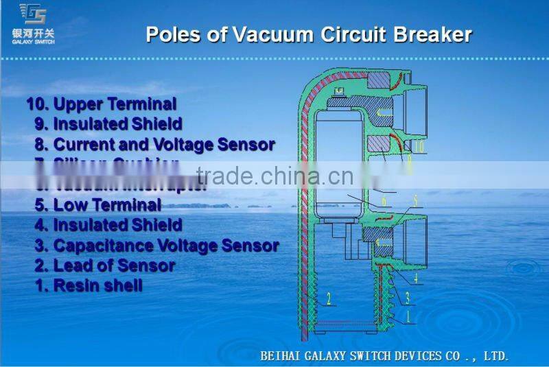 12kV 630A Indoor High Voltage Vacuum Circuit Breaker