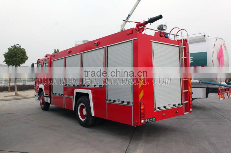 SINO 7CBM steel plate fire truck price