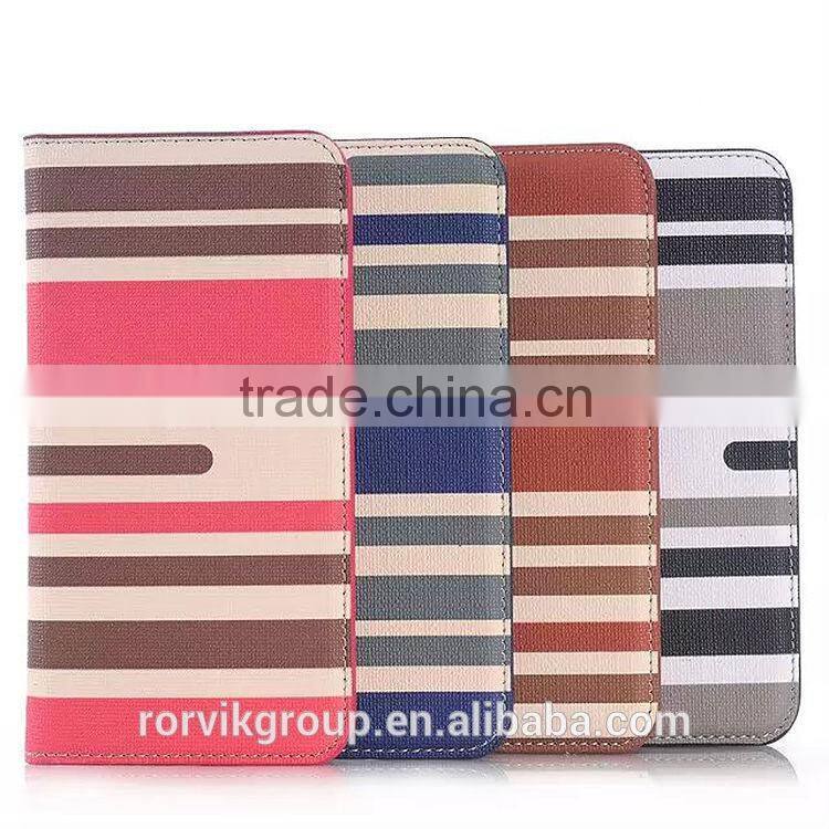 2015 New Design PU Leather Multi Card Slots Flip Wallet Case for galaxy S6