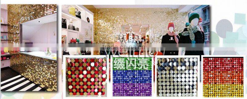 2015 Gold Sequin Panel For Designer Home Decor