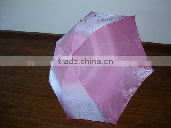 Pearl Shining Folding Umbrella with PVC Case