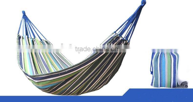 Portable Swing Hammock Outdoor Camping Travel Patio Yard Hanging Hammock Tree Straps Bed Canvas